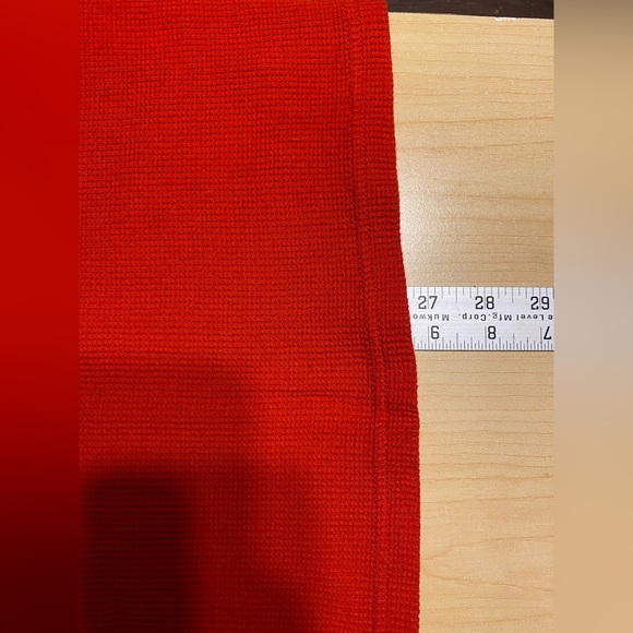 Polo Ralph Lauren Long Sleeve Thermal Tee Red M - Picture 6 of 7